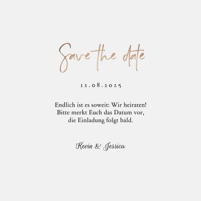 Save-the-Date-Karte Eukalyptusblatt Kalender 3