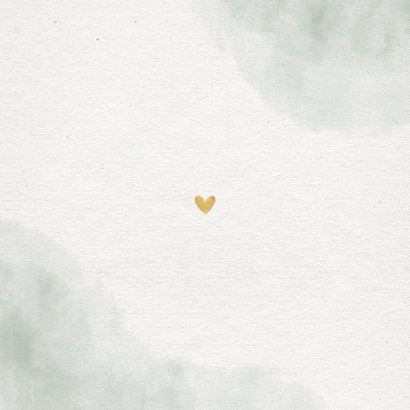 Save-the-Date-Karte Hochzeit mit Foto, Zweigen und Herzen Rückseite