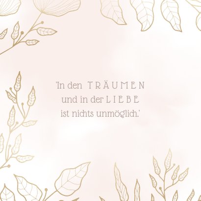 Save-the-Date-Karte Hochzeit rosa mit eleganten Blumen 2