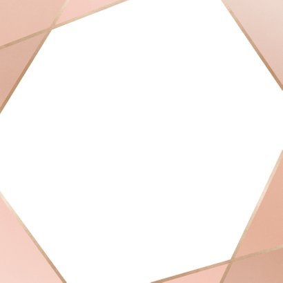 Save-the-Date-Karte zur Hochzeit geometrisch Rückseite