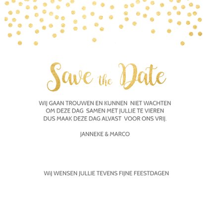 Save the date kerstkaart 3
