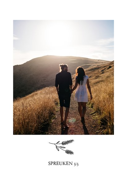 Save the date met foto en bijbeltekst 2