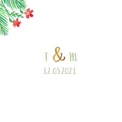 Save the date natuur met goudlook 2