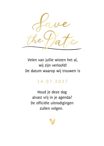 Save the date trouwkaart doodle timeline illustratie hartjes 3