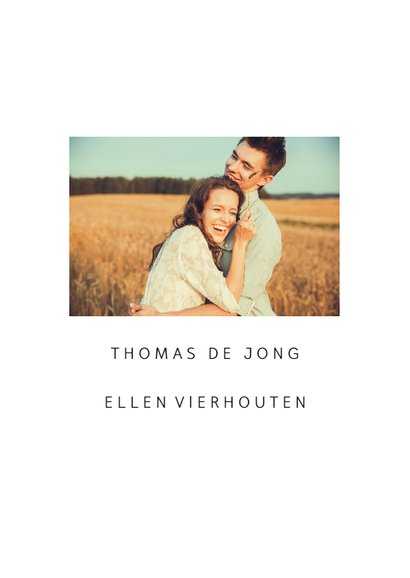 Save the datekaart met een eigen foto 2