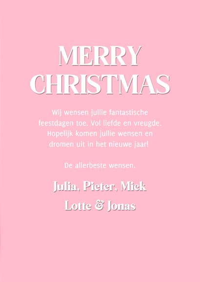 Schattig kerstkaartje roze met corgi puppy 3