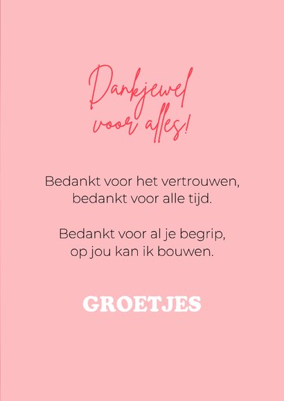 Schattige bedankkaart van Franse bulldog met baret 3