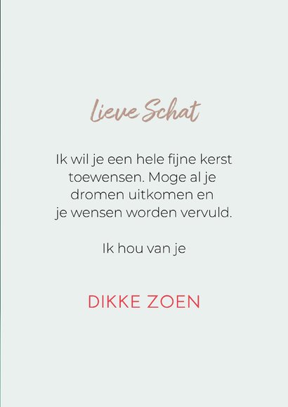 Schattige kerstkaart van hondjes met kerstkleding 3