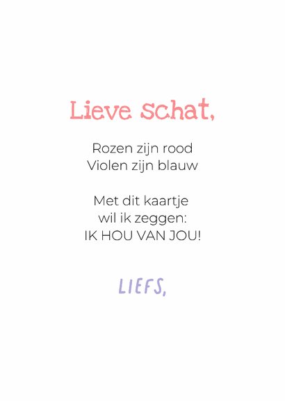 Schattige liefdeskaart van boomer hondje met tong 3