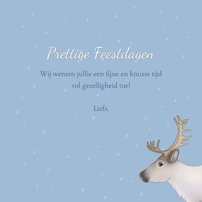 Schattige rendier kerstkaart 3