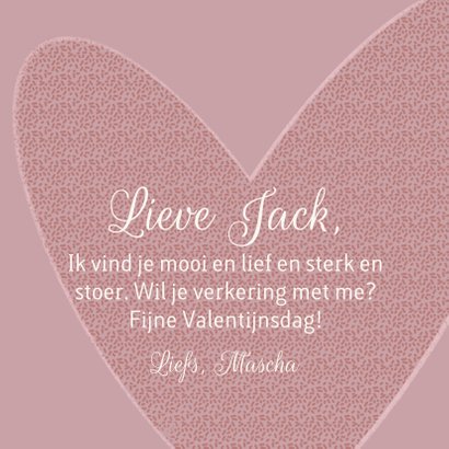 Schattige valentijnskaart verliefde cactussen en groot hart 3