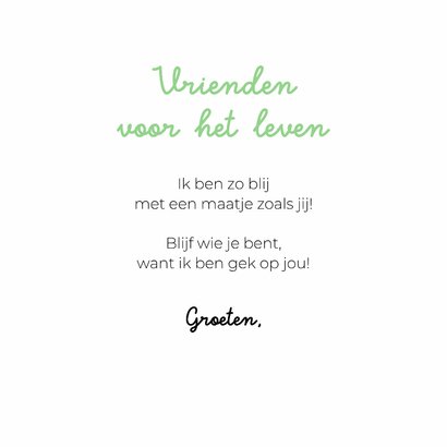 Schattige vriendschapskaart voor beste vriend van 2 hondjes 3