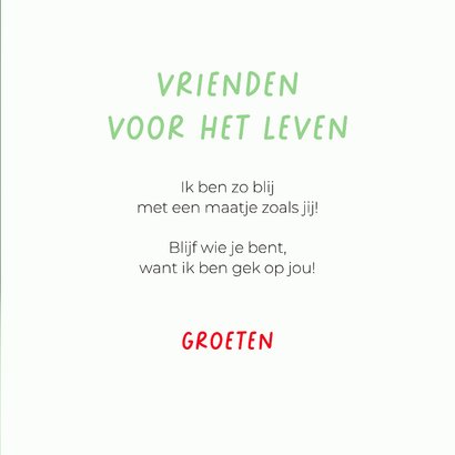 Schattige vriendschapskaart voor beste vriend van 2 hondjes 3