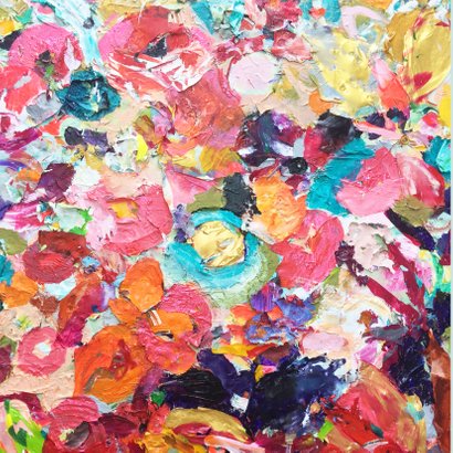 Schilderij in kaartvorm - schilderkunst van iets fraais 2