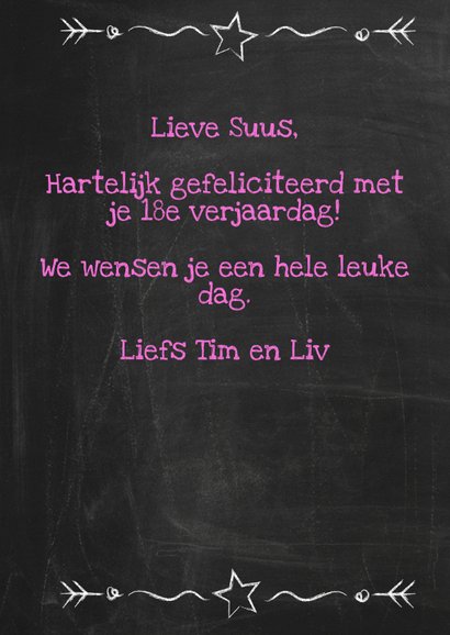 Schoolbord feest met wijn-ByF 3