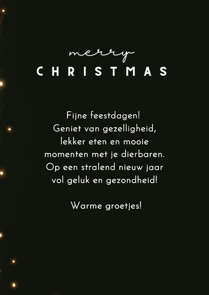 Sfeervolle kerstkaart voorgevel kerst huisje 3