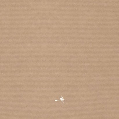 Silhouet Geboorte Paardenbloem JG Achterkant