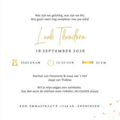 Silhouet geboortekaartje grote broer bij wiegje zusje 3