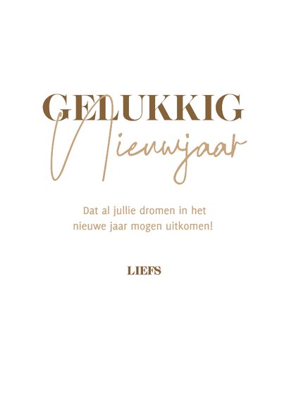 Simpele fotokaart 'Gelukkig Nieuwjaar' aanpasbaar 3