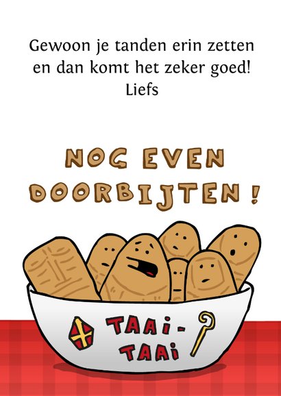 Sinterklaas sterktekaart Hou je taai 3