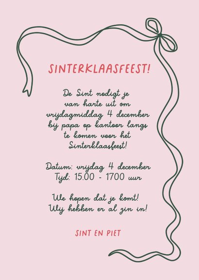 Sinterklaasfeest strepen en strik Piet 3