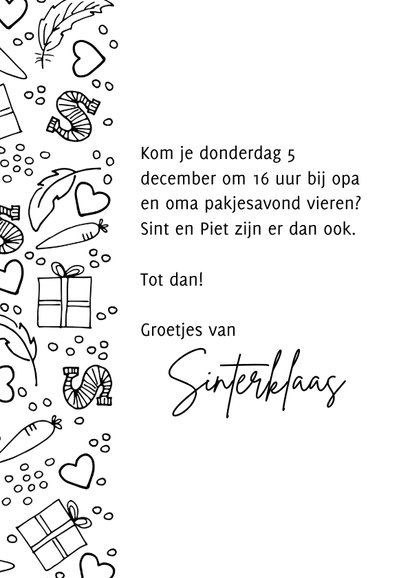 Sinterklaaskaart belangrijke post van Sinterklaas 3