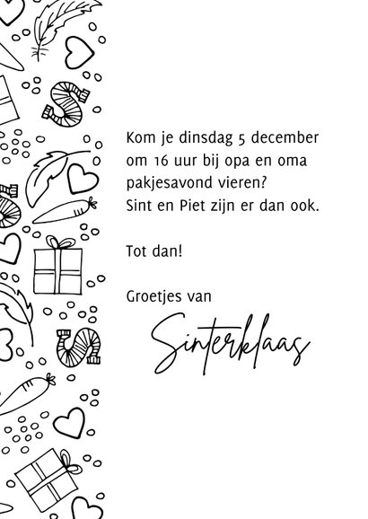 Sinterklaaskaart belangrijke post van Sinterklaas 3
