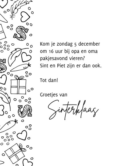 Sinterklaaskaart belangrijke post van Sinterklaas 3