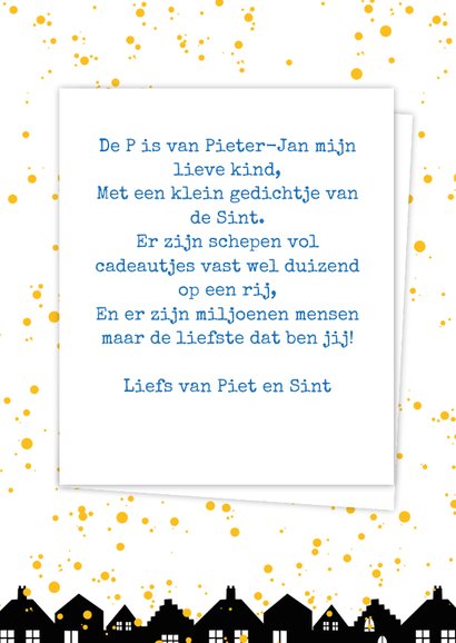 Sinterklaaskaart choco P 3