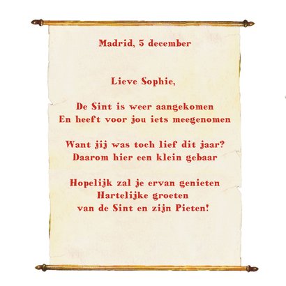 Sinterklaaskaart Een kaartje van de kaboutersint! 3