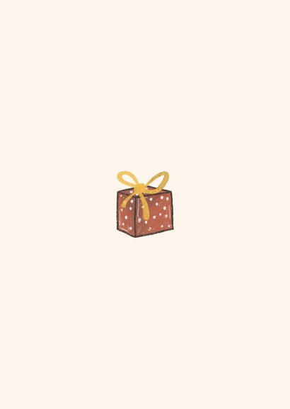 Sinterklaaskaart Heerlijk Avondje Chocolade Letter Achterkant
