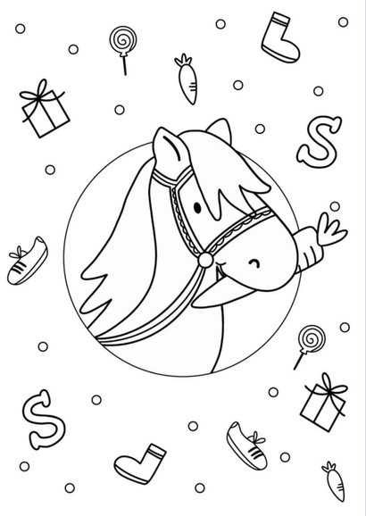 Sinterklaaskaart met Ozosnel je mag je schoen zetten 2