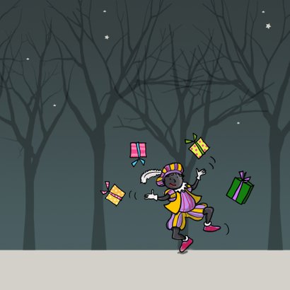 Sinterklaaskaart met piet 3