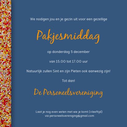 Sinterklaaskaart OH kom er eens kijken chocoladeletter 3