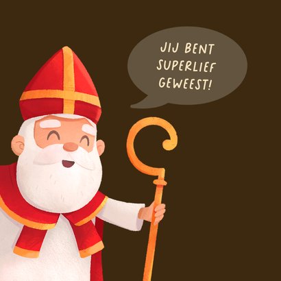 Sinterklaaskaart sint snoep zoet liefs schoencadeau 2