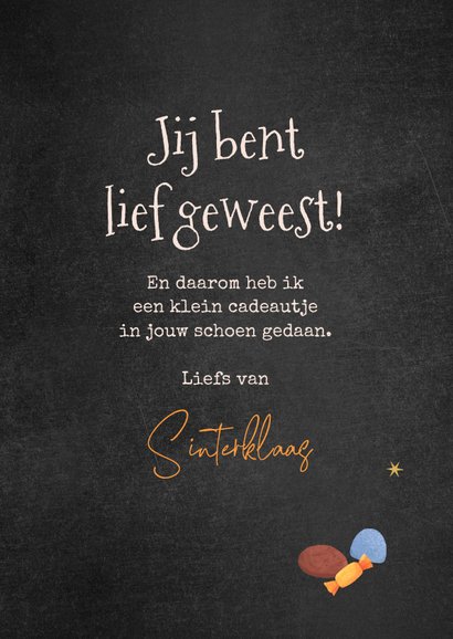 Sinterklaaskaart snoepgoed schoentje sint liefs 3