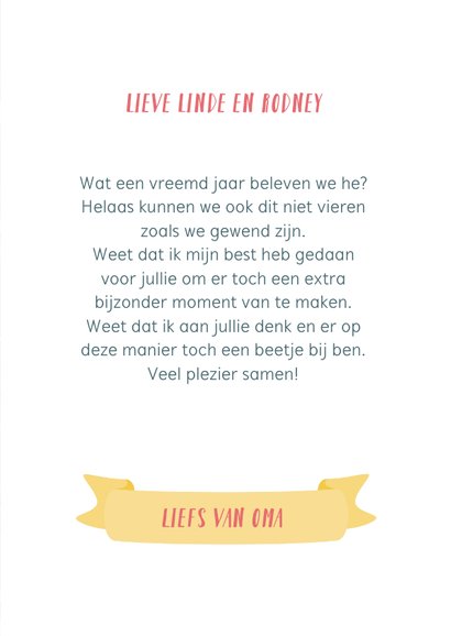 Sinterklaaskaart van oma aan de kleinkinderen met gedicht 3