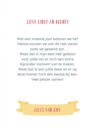 Sinterklaaskaart van oma aan de kleinkinderen met gedicht 3