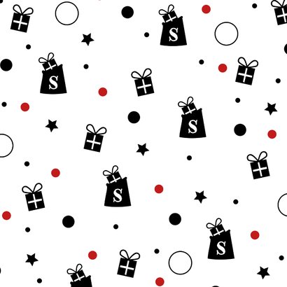 Sinterklaaskaart wie zoet is krijgt lekkers vrolijk Achterkant