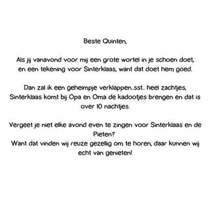 Sinterklaaskaarten Ozosnel verteld een geheimpje 2