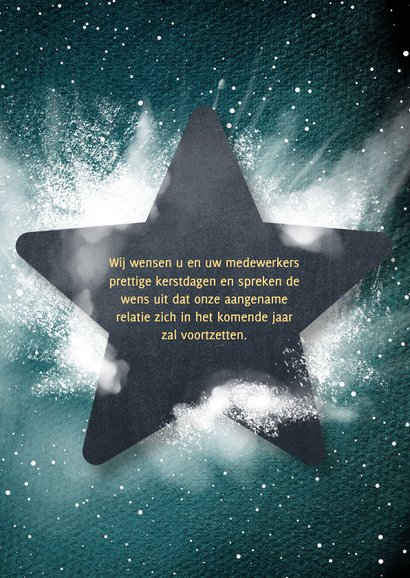 Sjieke kerstkaarten zakelijke ster 2