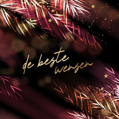 Sjieke nieuwjaarskaart sprankelende kersttakken 2