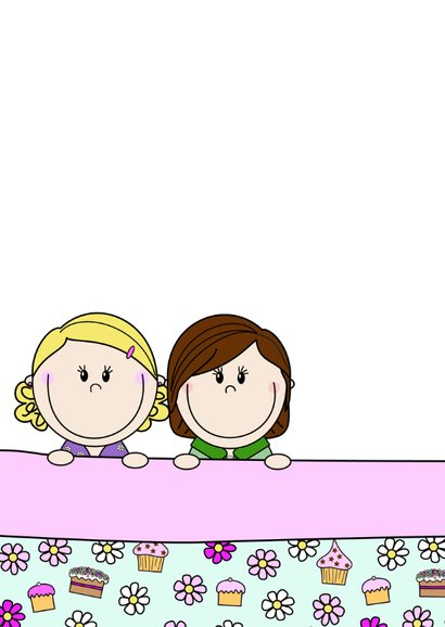 Slaapfeestje meisjes in groot bed 2