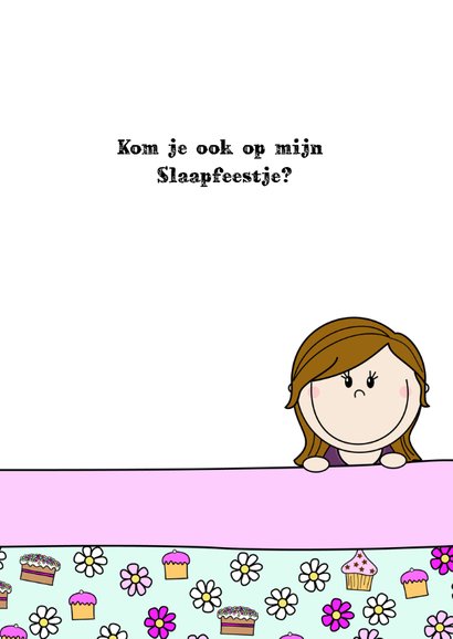 Slaapfeestje meisjes in groot bed 3