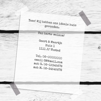 Sleutel eigen tekst foto 3