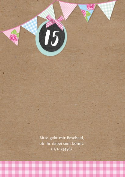 Sommerliche Einladung zum 15. Geburtstag 2