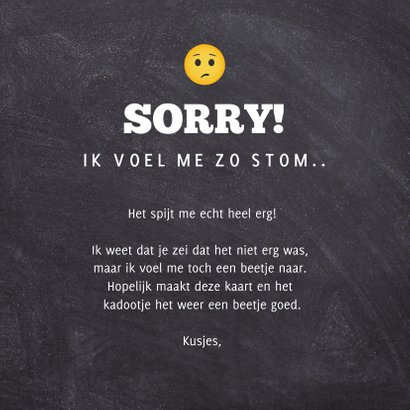 Sorry kaart - bij verjaardag vergeten of iets goedmaken 3