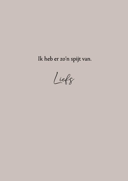 Sorry kaart - Lief hondje 3