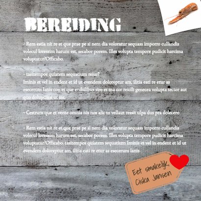 Speciaal recept voor-isf 3