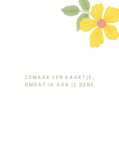 Speciaal voor jou kaart met bloemen 3